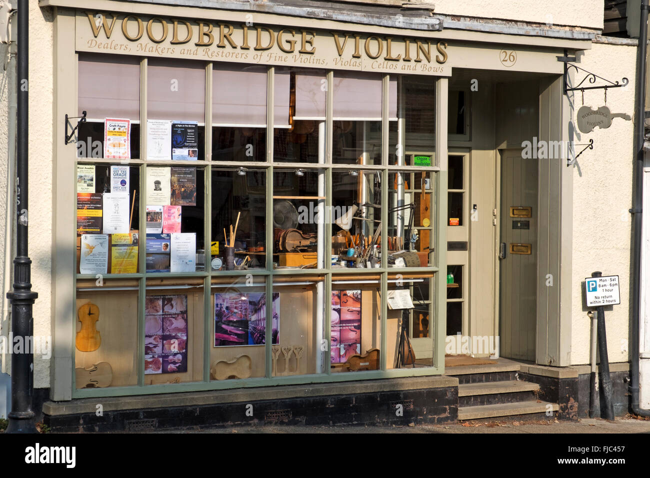 Volins Woodbridge, indépendant et le vendeur réparateur Banque D'Images