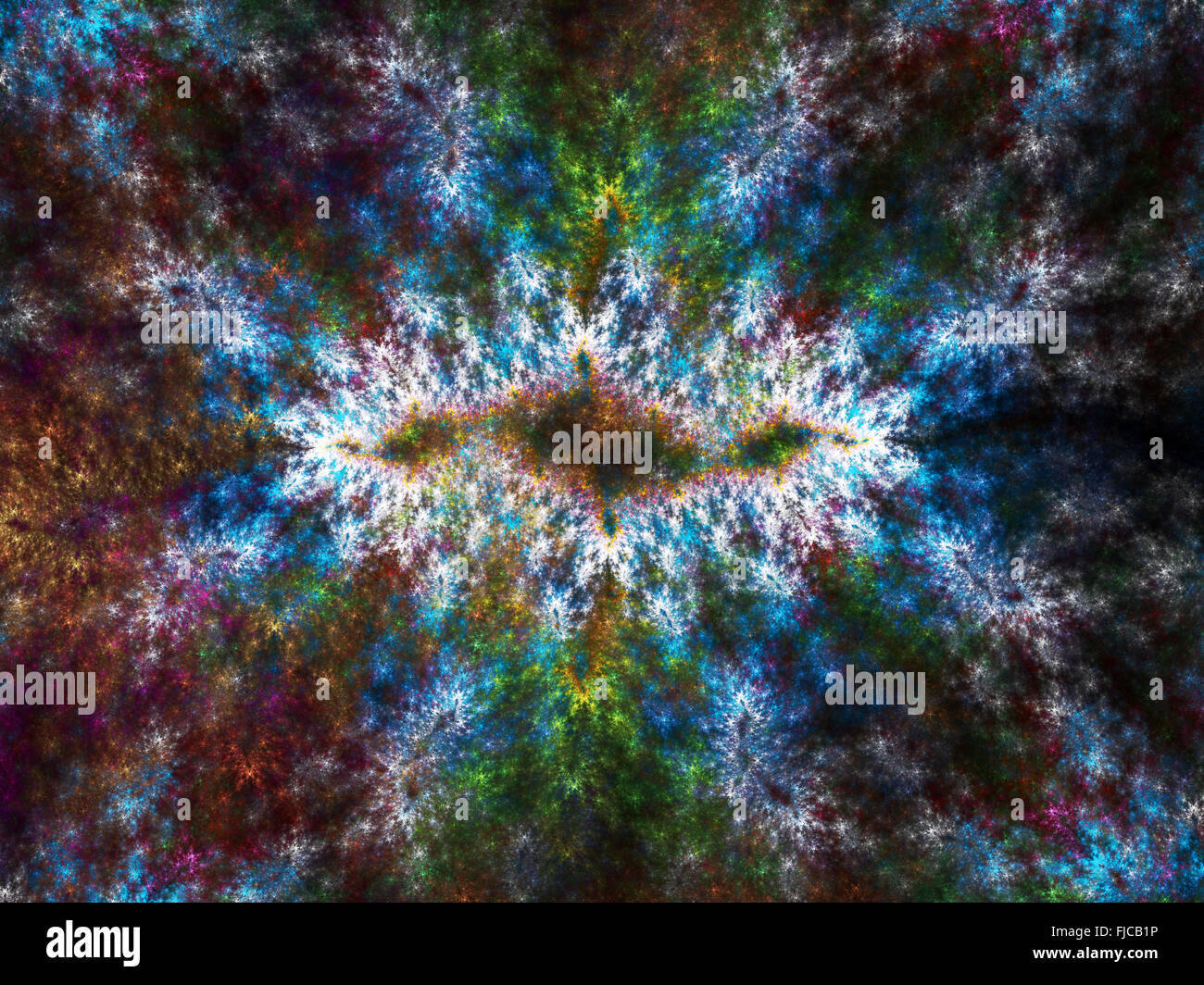 Art fractal colorés, générée par ordinateur abstract background Banque D'Images