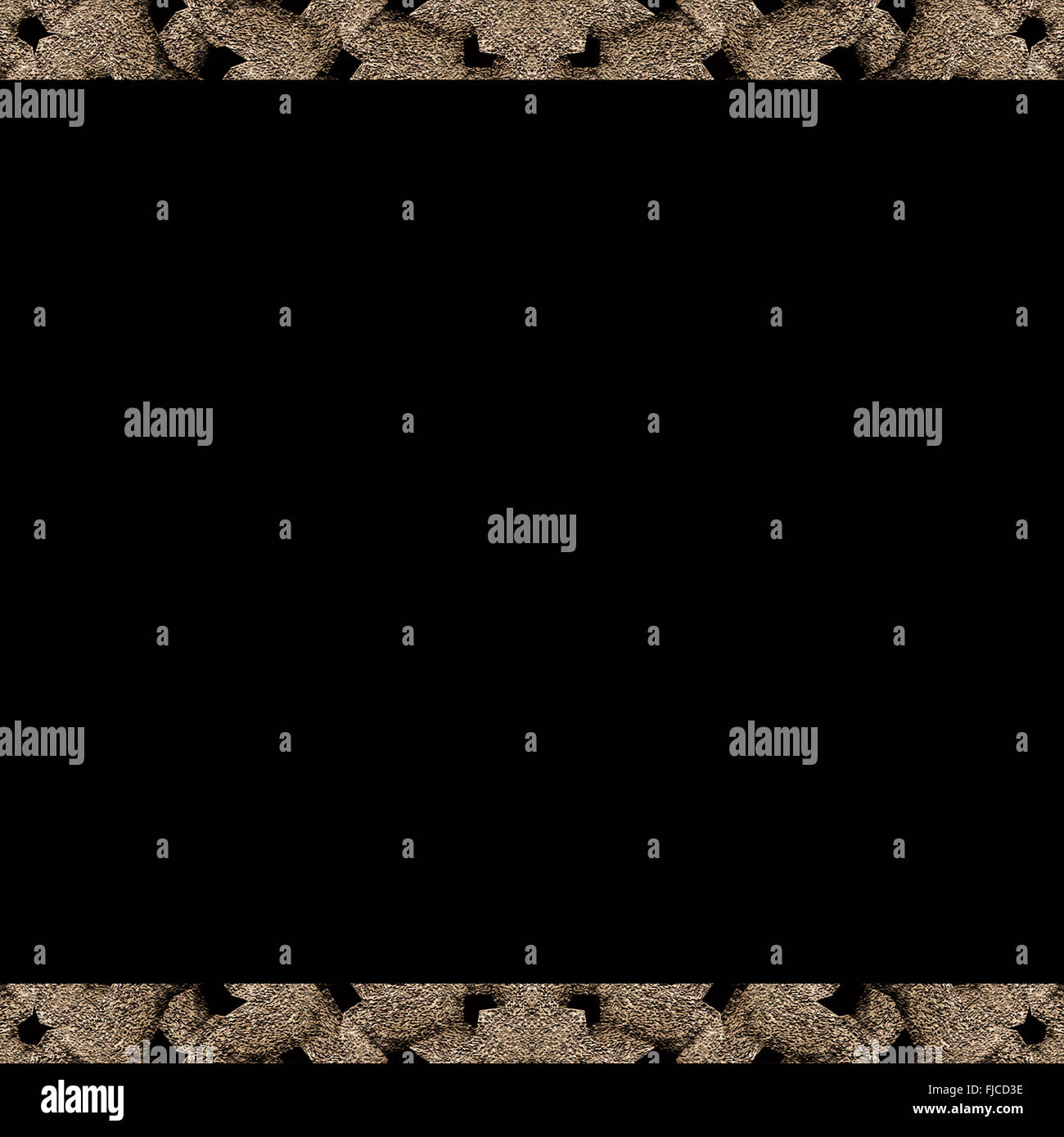 Art numérique abstrait géométrique style islamique tehcnique transparente complexe motif mosaïque de couleurs brun pâle Banque D'Images