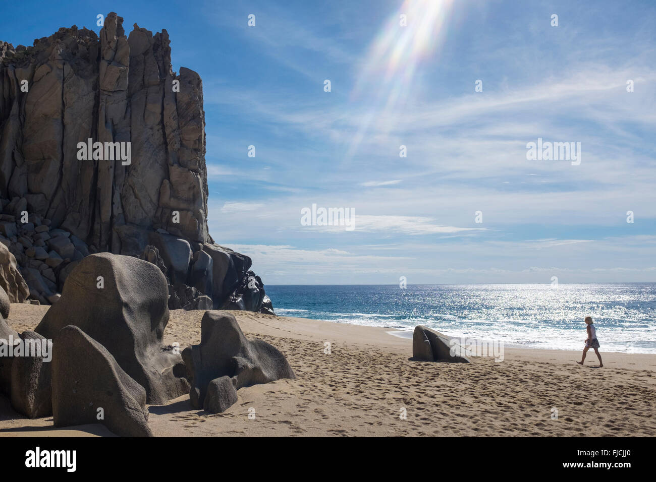 Cabo San Lucas Mexique, pointe sud de la péninsule de Basse-Californie Banque D'Images