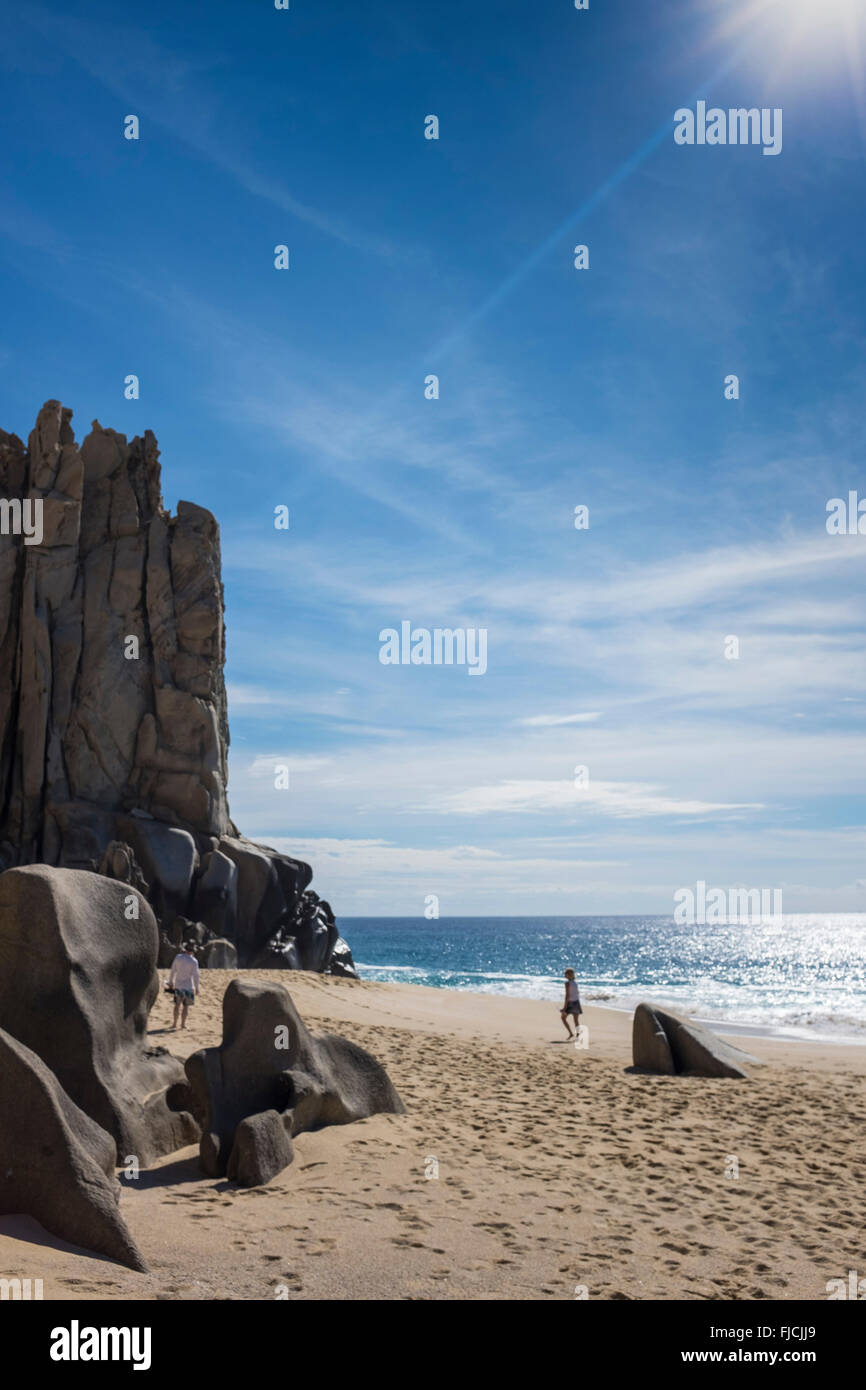 Cabo San Lucas Mexique, pointe sud de la péninsule de Basse-Californie Banque D'Images