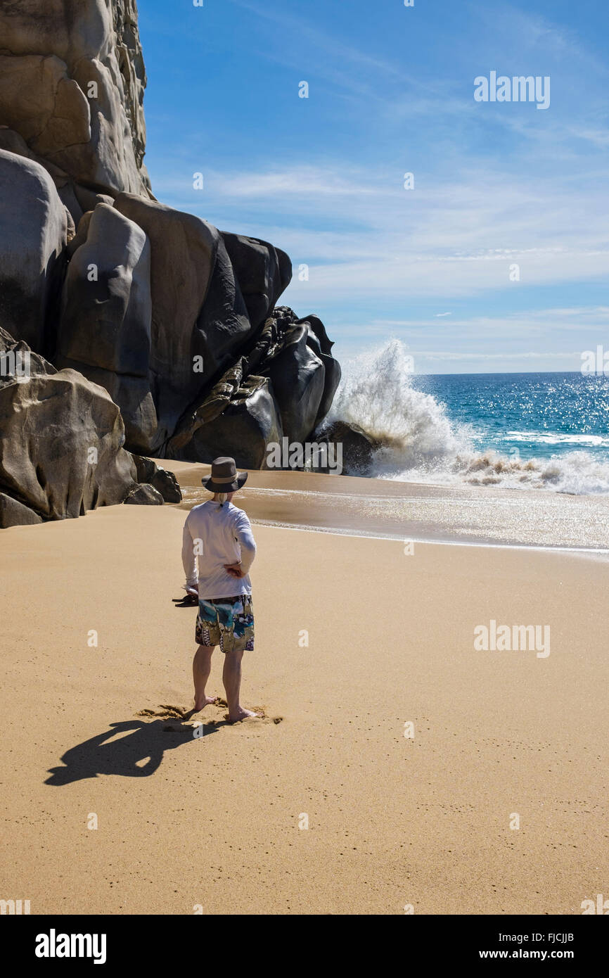 Cabo San Lucas Mexique, pointe sud de la péninsule de Basse-Californie Banque D'Images