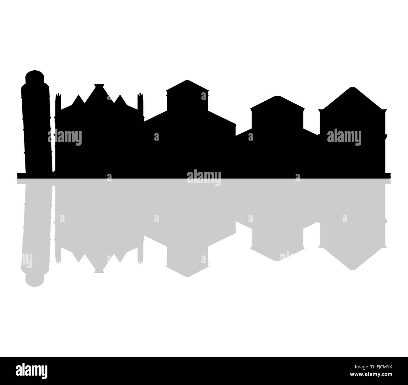 skyline de Pise Banque D'Images