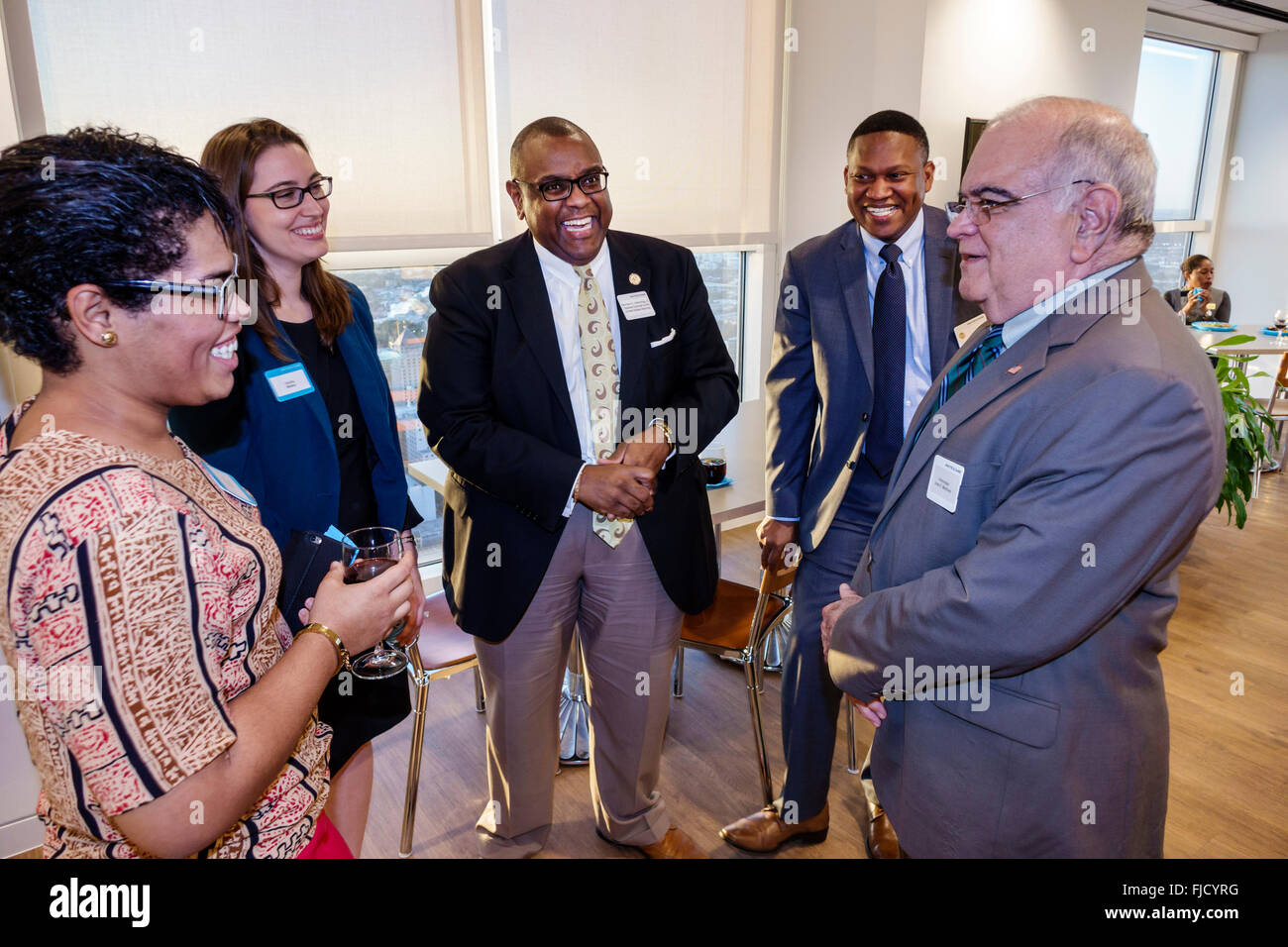 Miami Florida,Southeast Financial Center,centre,Caribbean Bar Association,Cinquième symposium annuel sur la diversité,Black Blacks African Africains,Hispanic Lati Banque D'Images