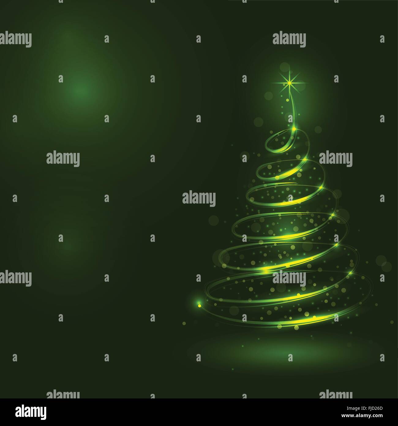 Arbre de Noël lumineux, la magie, l'arbre de Noël arbre de Noël de shinny.Bonne année et joyeux noël résumé fond. Illustration de Vecteur