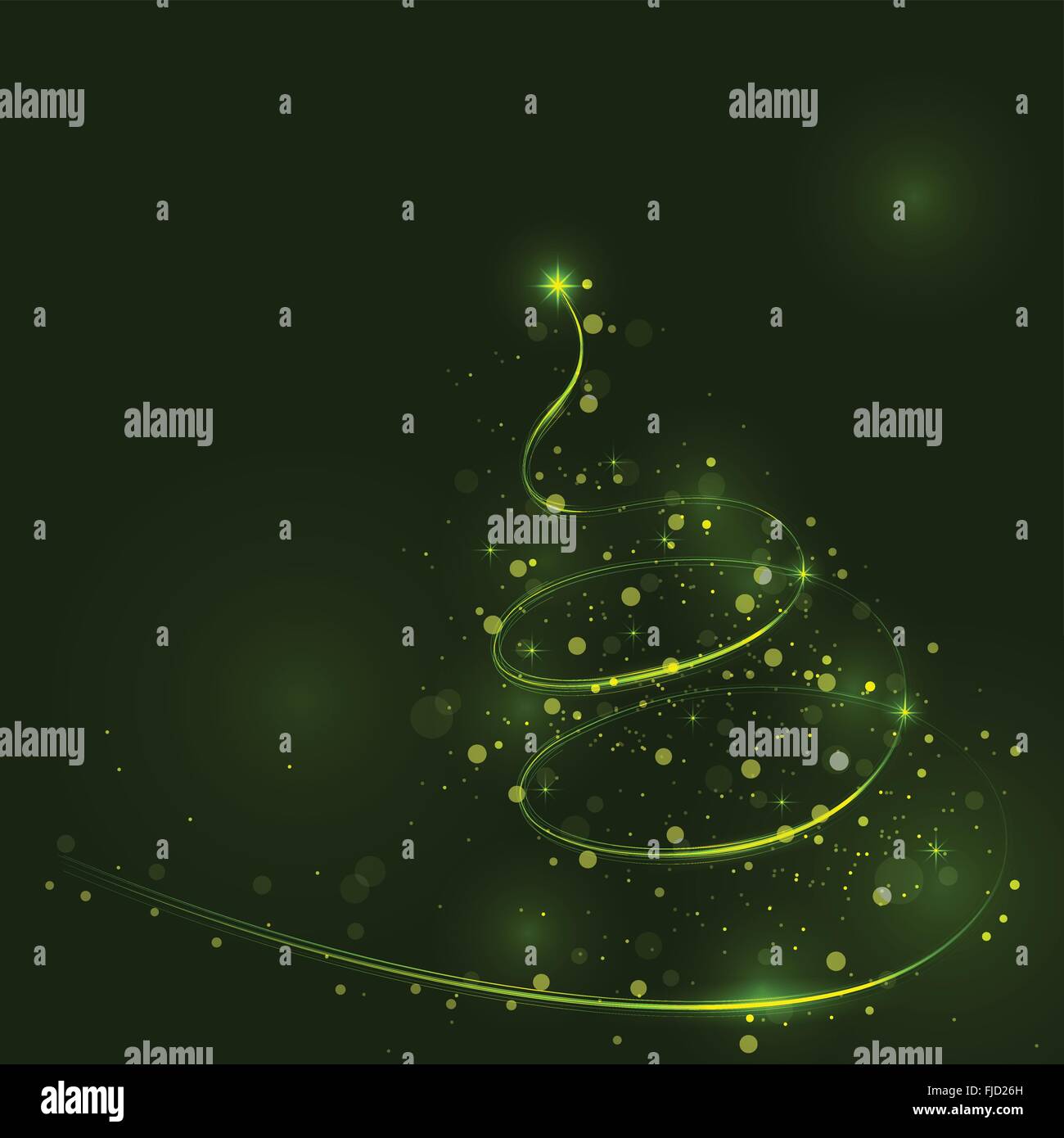 Arbre de Noël lumineux, la magie, l'arbre de Noël arbre de Noël de shinny.Bonne année et joyeux noël résumé fond. Illustration de Vecteur