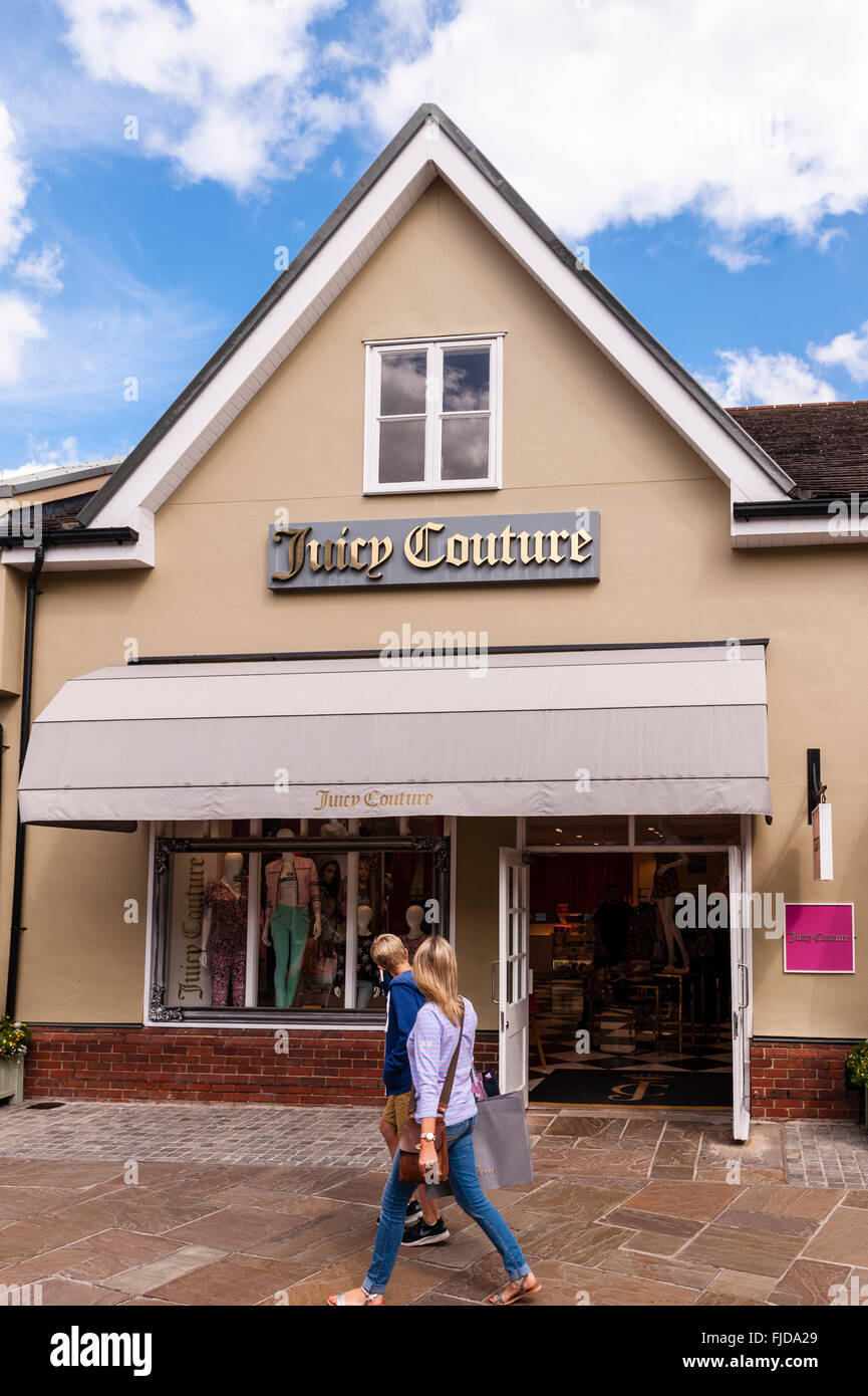 Le magasin Juicy Couture à Bicester Village de Bicester Oxfordshire , , Angleterre , Angleterre , Royaume-Uni Banque D'Images