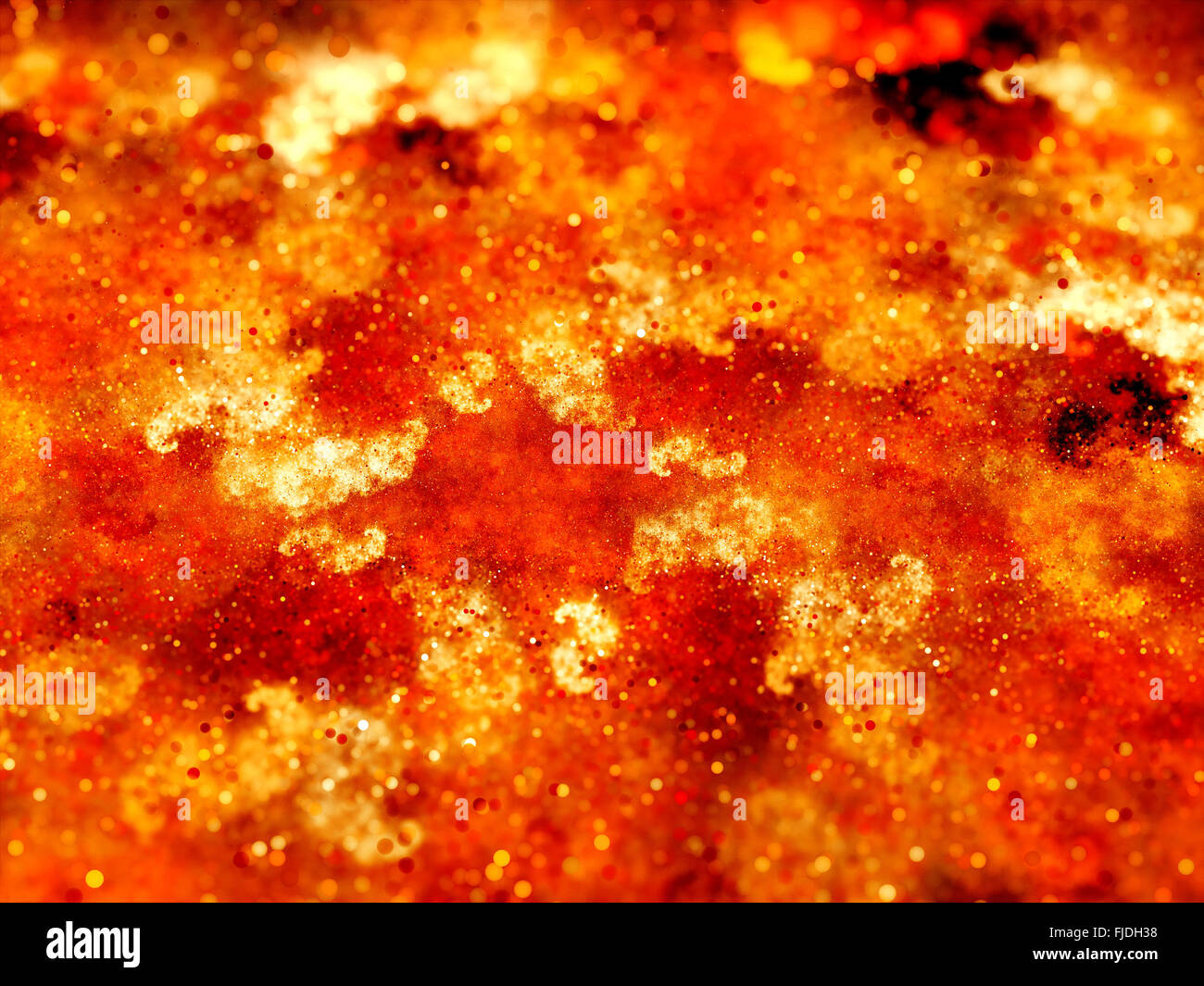 Les flammes de l'enfer ardent Fiery, générée par ordinateur abstract background Banque D'Images