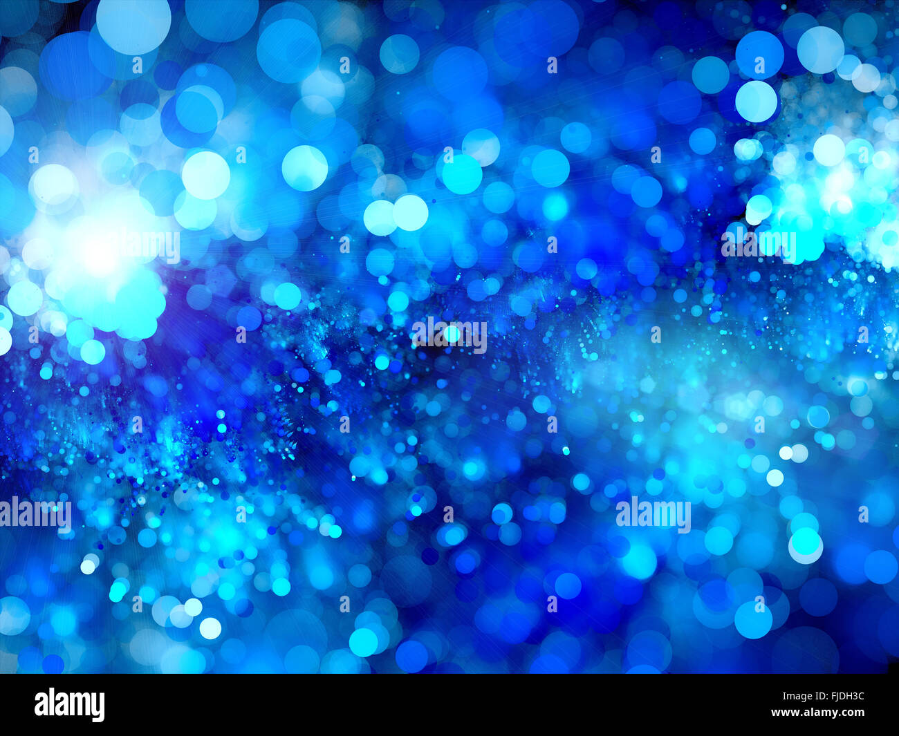 Rougeoyant bleu fractale bulles, générée par ordinateur abstract background Banque D'Images