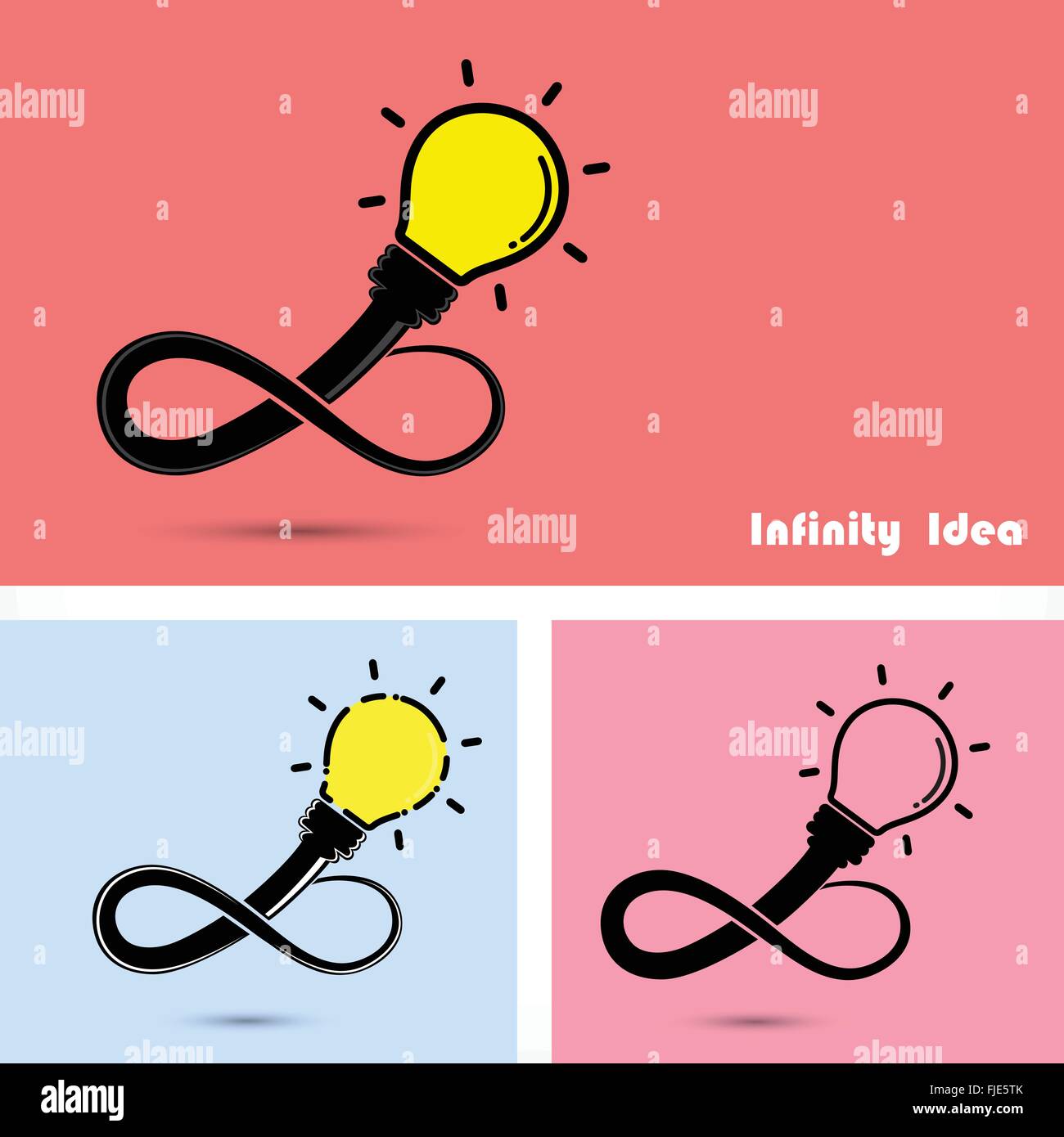 Ampoule Lumière créative signe et symbole de l'Infini concept.L'entreprise et de l'éducation concept. Vector illustration Illustration de Vecteur Ampoule Lumière créative signe et symbole de l'Infini concept.L'entreprise et de l'éducation concept. Vector illustration Illustration de Vecteur