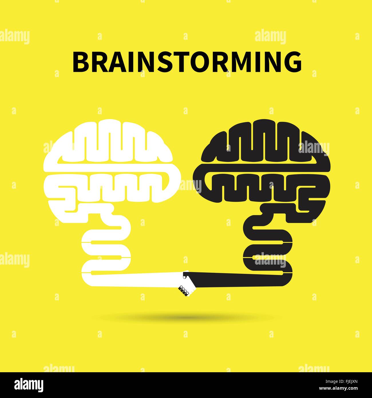 Concept de réflexion.Creative brain abstract vector modèle de conception de logo. Logotype création industrielle d'entreprise Illustration de Vecteur