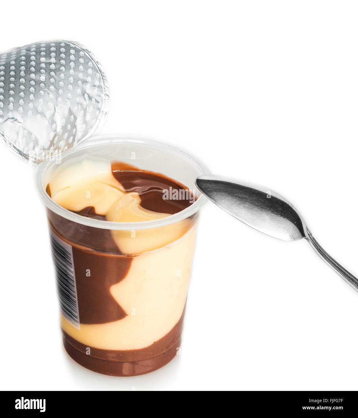 La crème-dessert au chocolat Banque D'Images