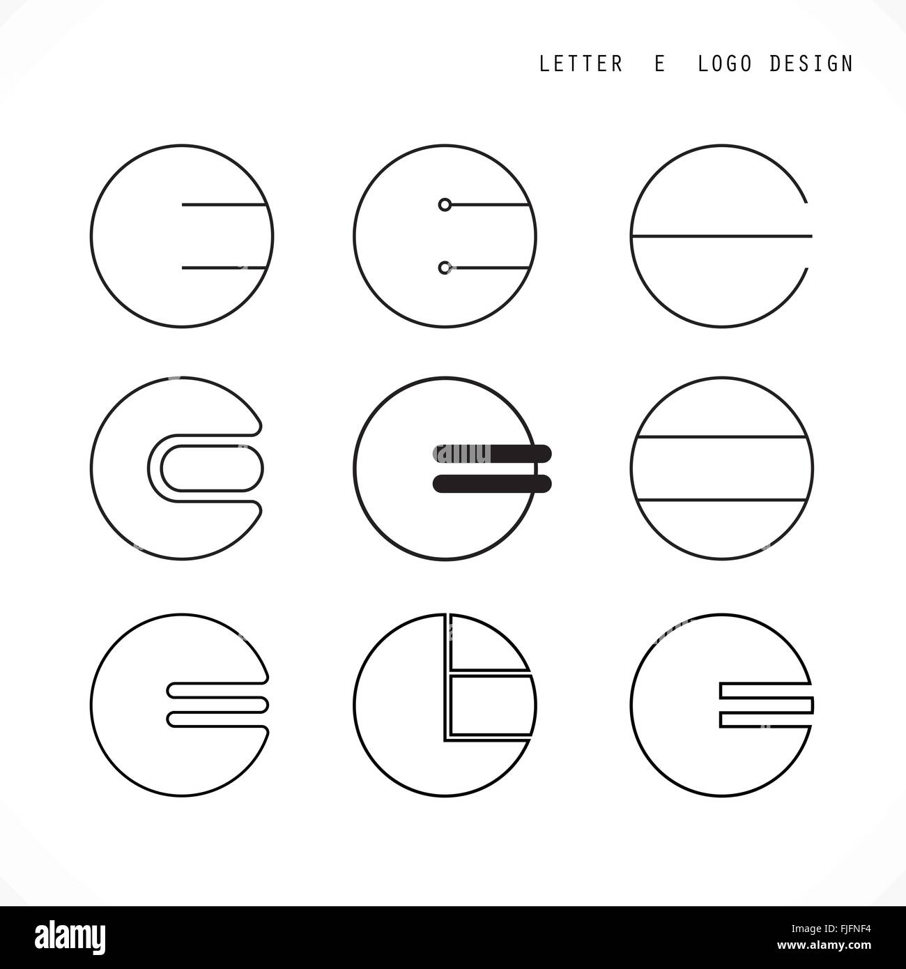 Lettre créative E résumé icône logo design vector modèle. L'éducation et d'affaires de l'entreprise logotype création symbole. Illustration de Vecteur