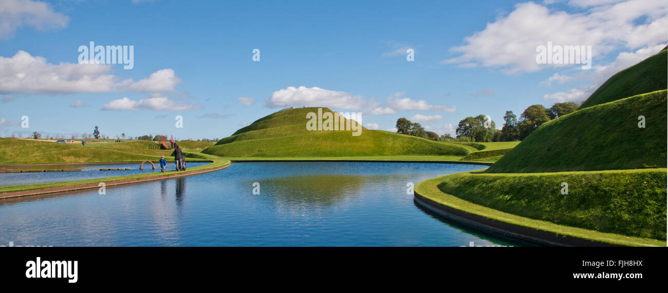 Jupiter Artland Edinburgh Scotland UK Charled Jencks architecte américain Banque D'Images