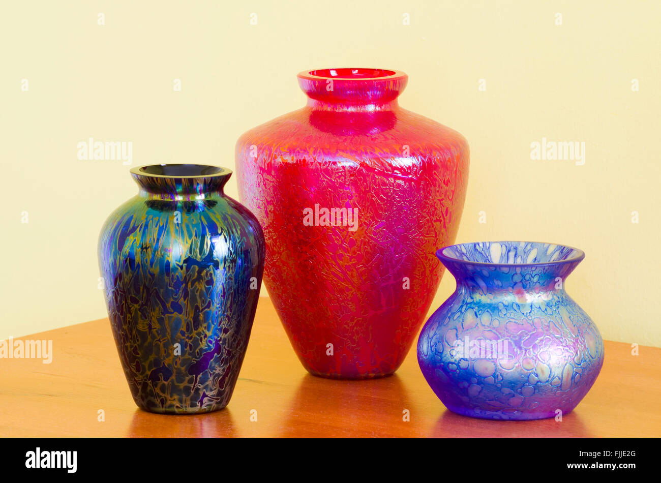 Studio Royal Brierley gamme de verrerie ornementale, UK Banque D'Images