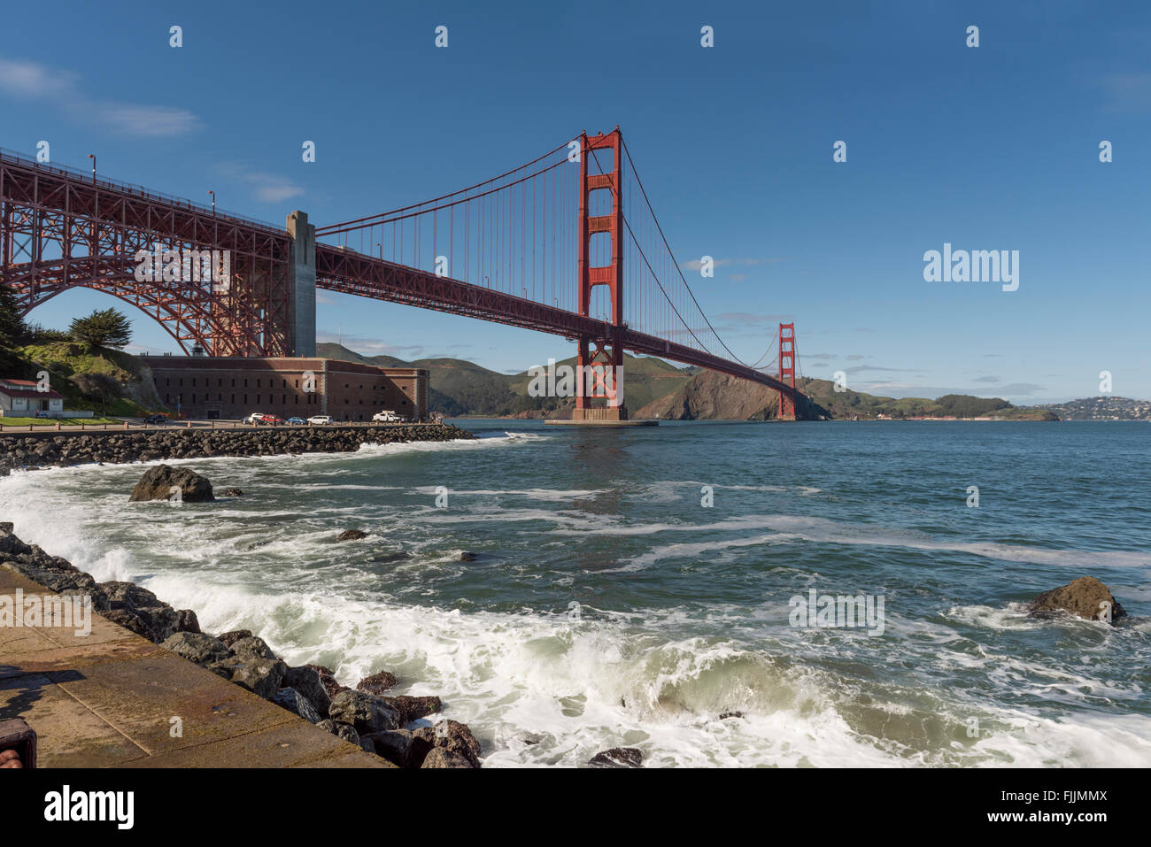 Le Golden Gate Bridge, San Francisco, California, USA Banque D'Images