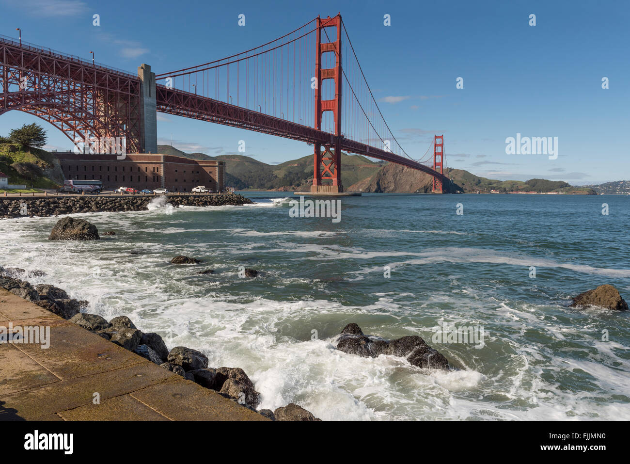 Le Golden Gate Bridge, San Francisco, California, USA Banque D'Images