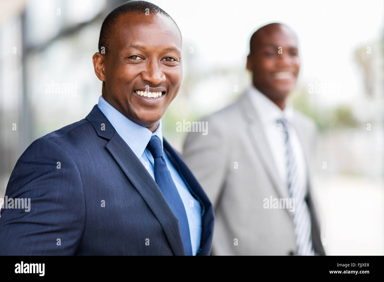 Happy afro American businessman looking at the camera Banque D'Images
