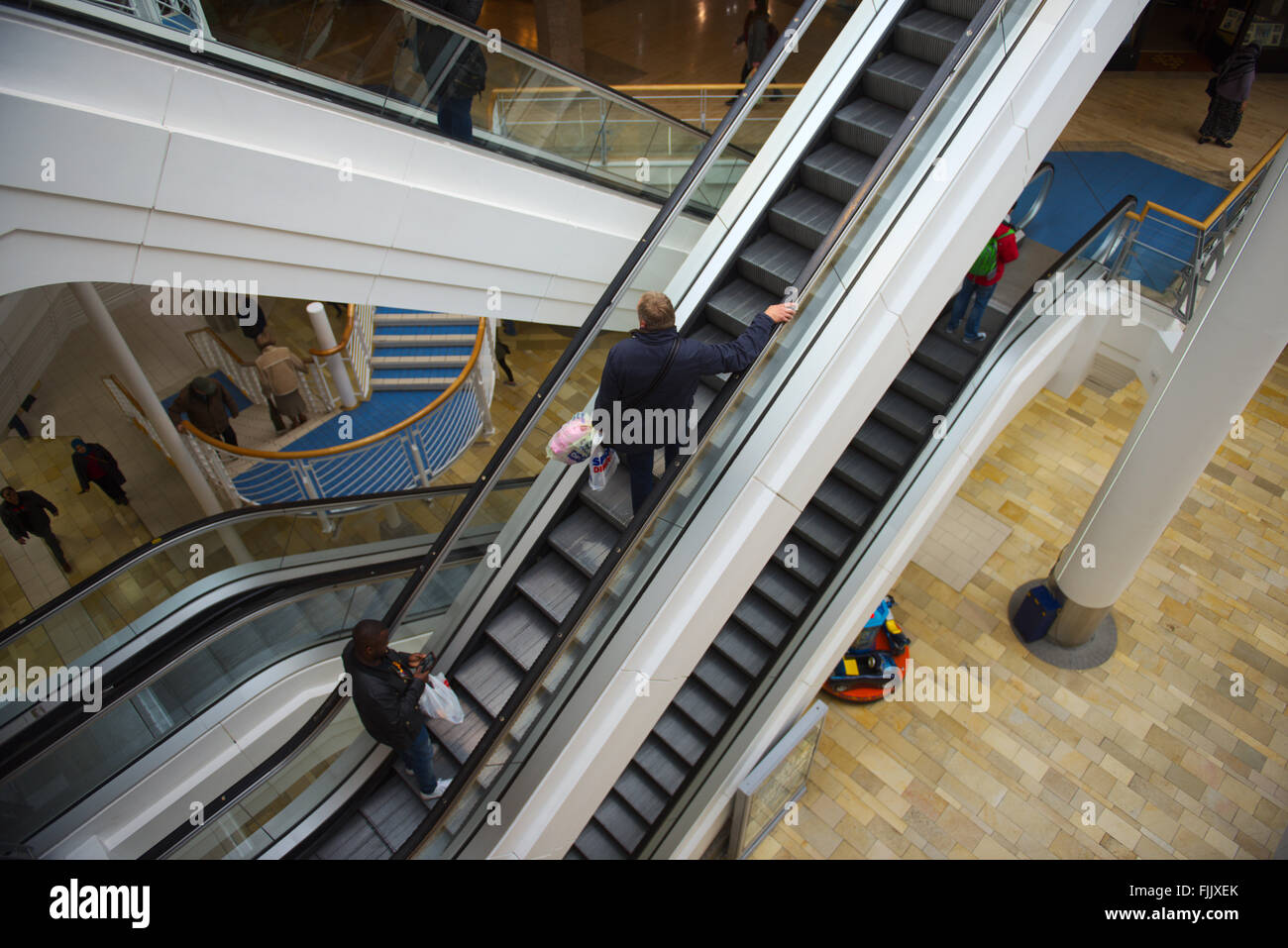 Haut Bas escaliers escaliers Banque D'Images