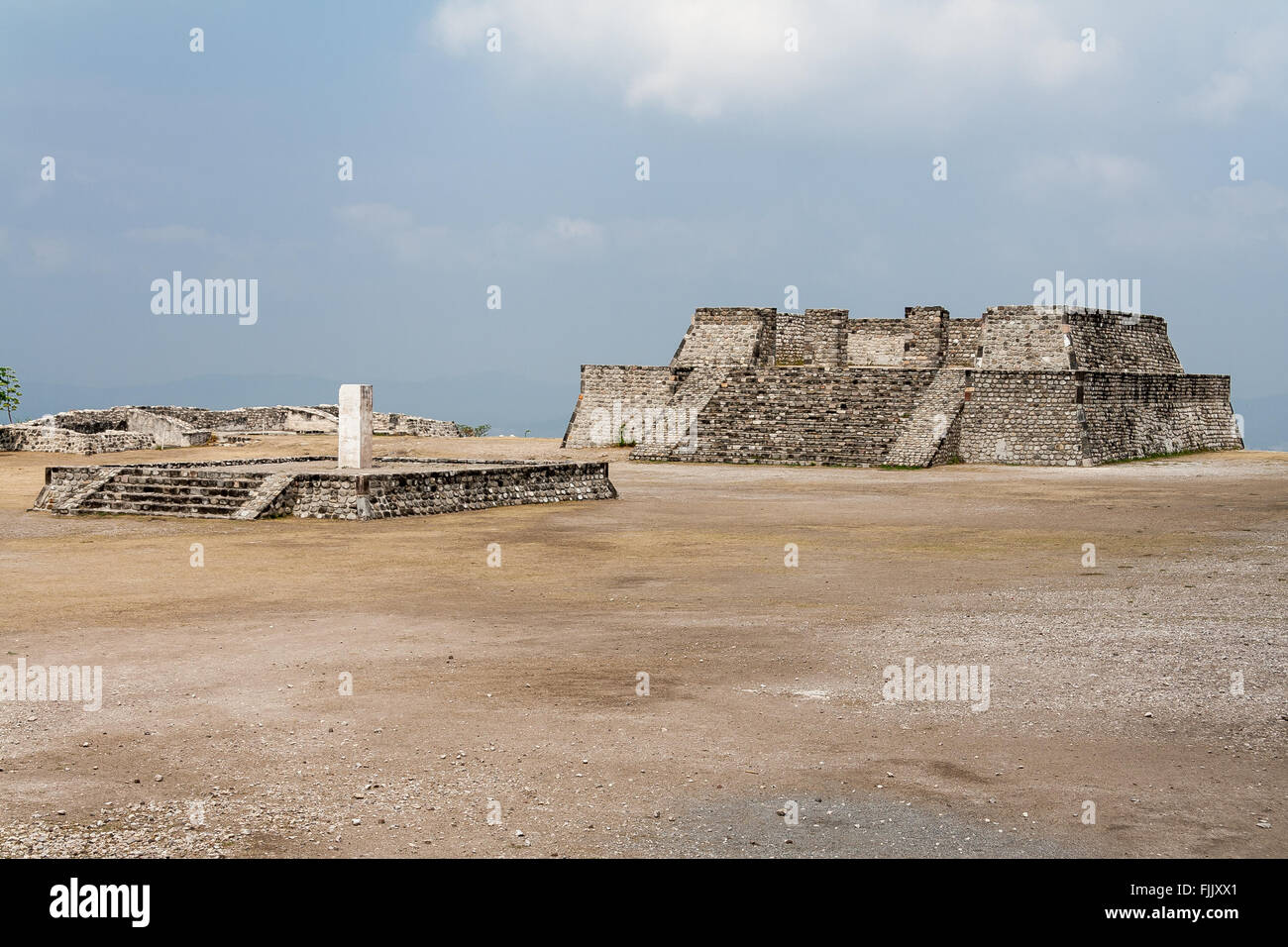 Xochicalco Mexique ruines toltèques Banque D'Images