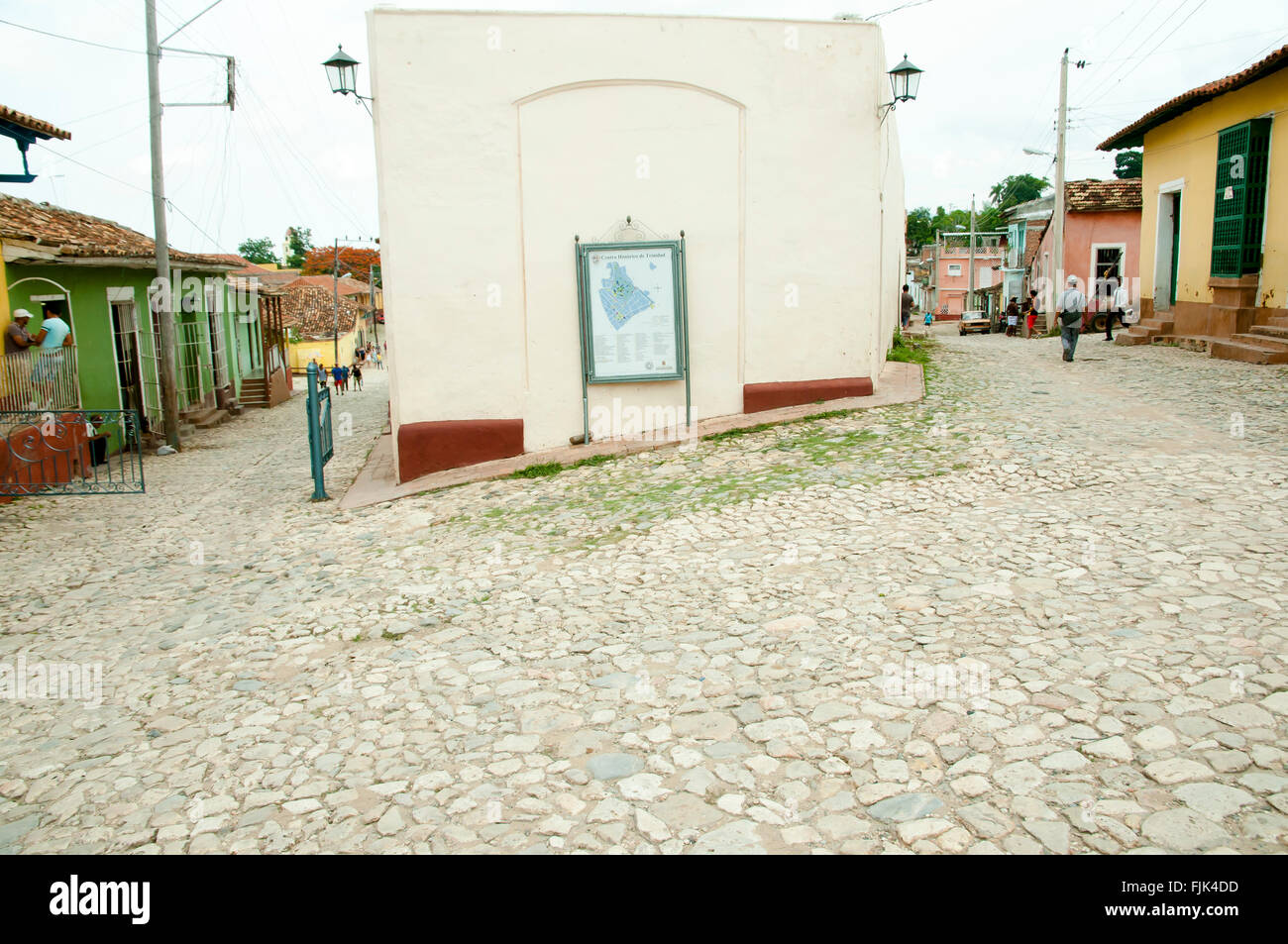 Rue de galets - Trinidad - Cuba Banque D'Images