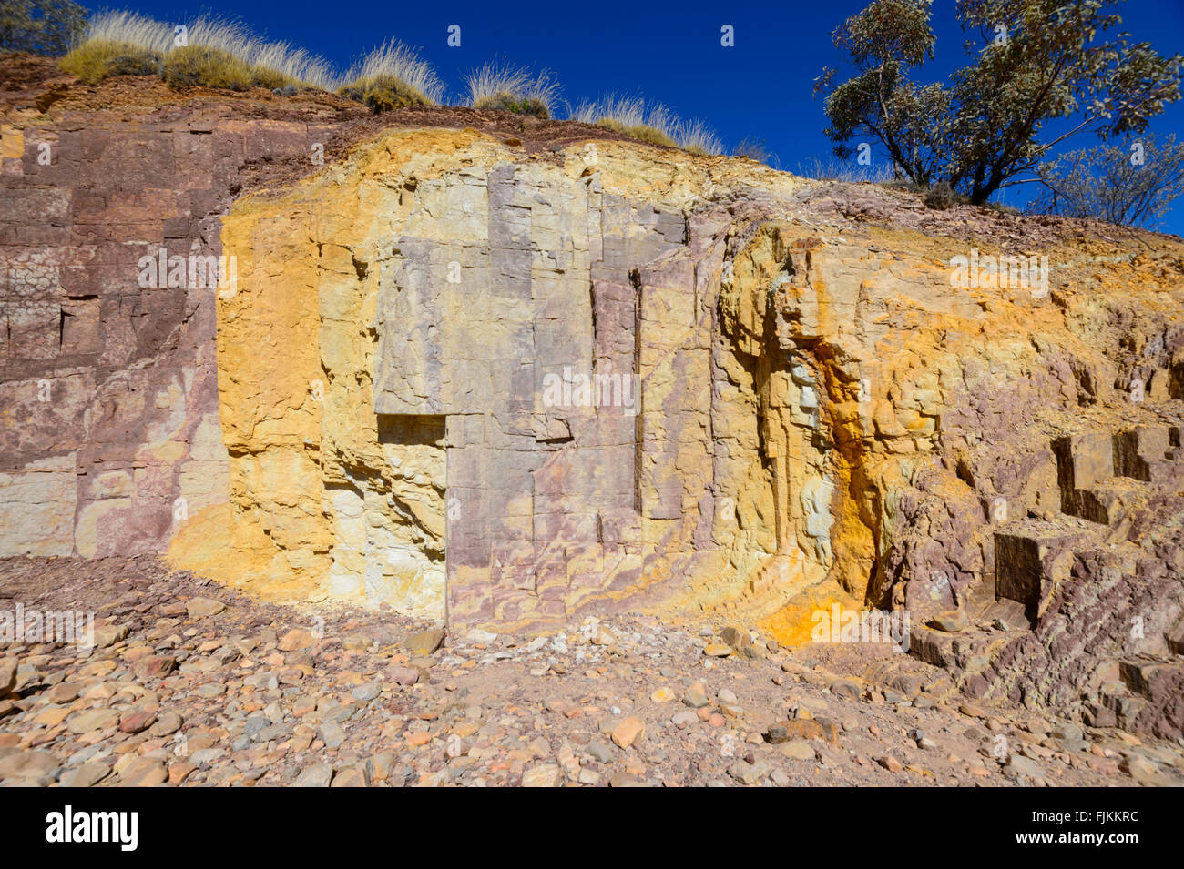 Fosses D'Ocre, West Macdonnell Ranges, Territoire Du Nord, Territoire Du Nord, Australie Banque D'Images