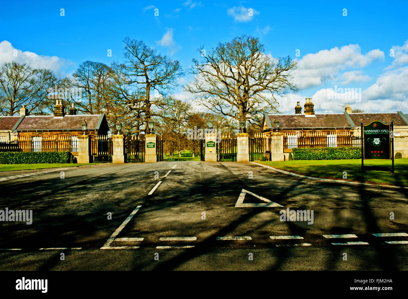 Porte d'or, Wynyard Hall Stockton on Tees Banque D'Images