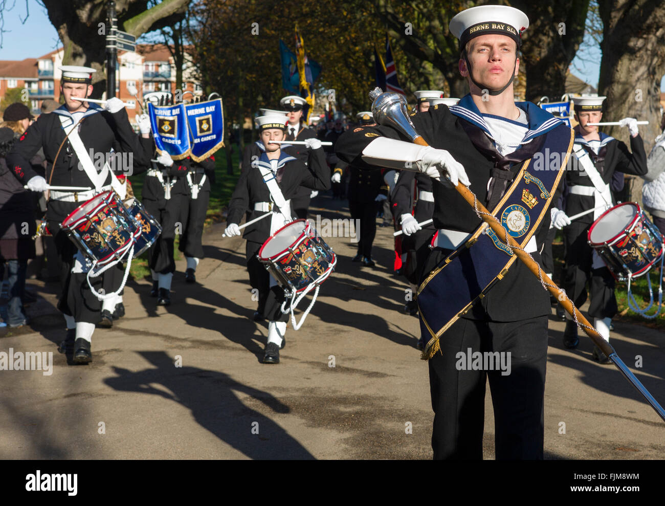 Les cadets de la on parade Banque D'Images