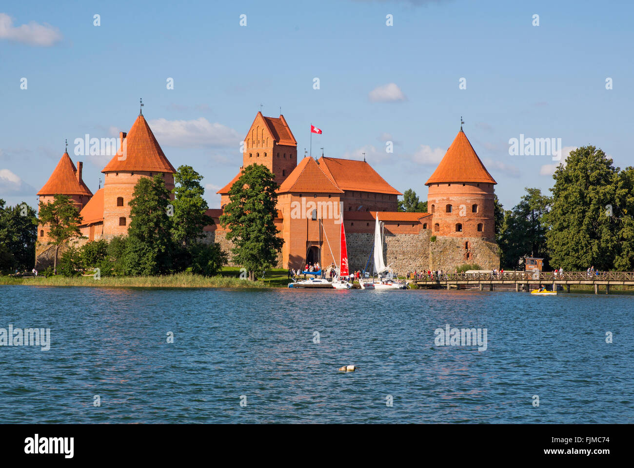 Géographie / billet, Lituanie, Trakai, Château de Trakai, Additional-Rights Clearance-Info-Not-Available- Banque D'Images