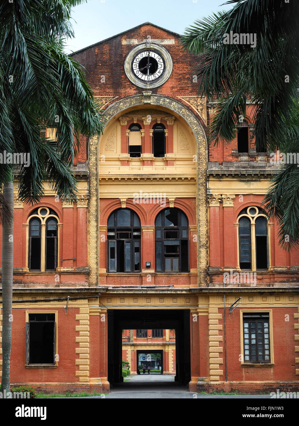 Les ministres de l'ancien bâtiment du Secrétariat, Yangon, Myanmar Banque D'Images