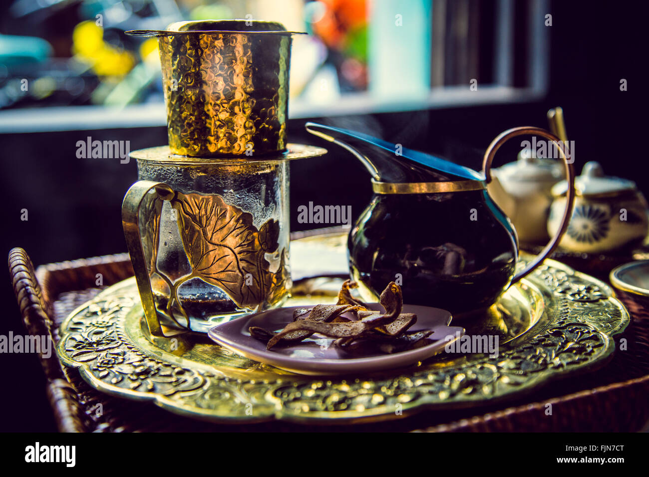 Café vietnamien traditionnel Banque D'Images