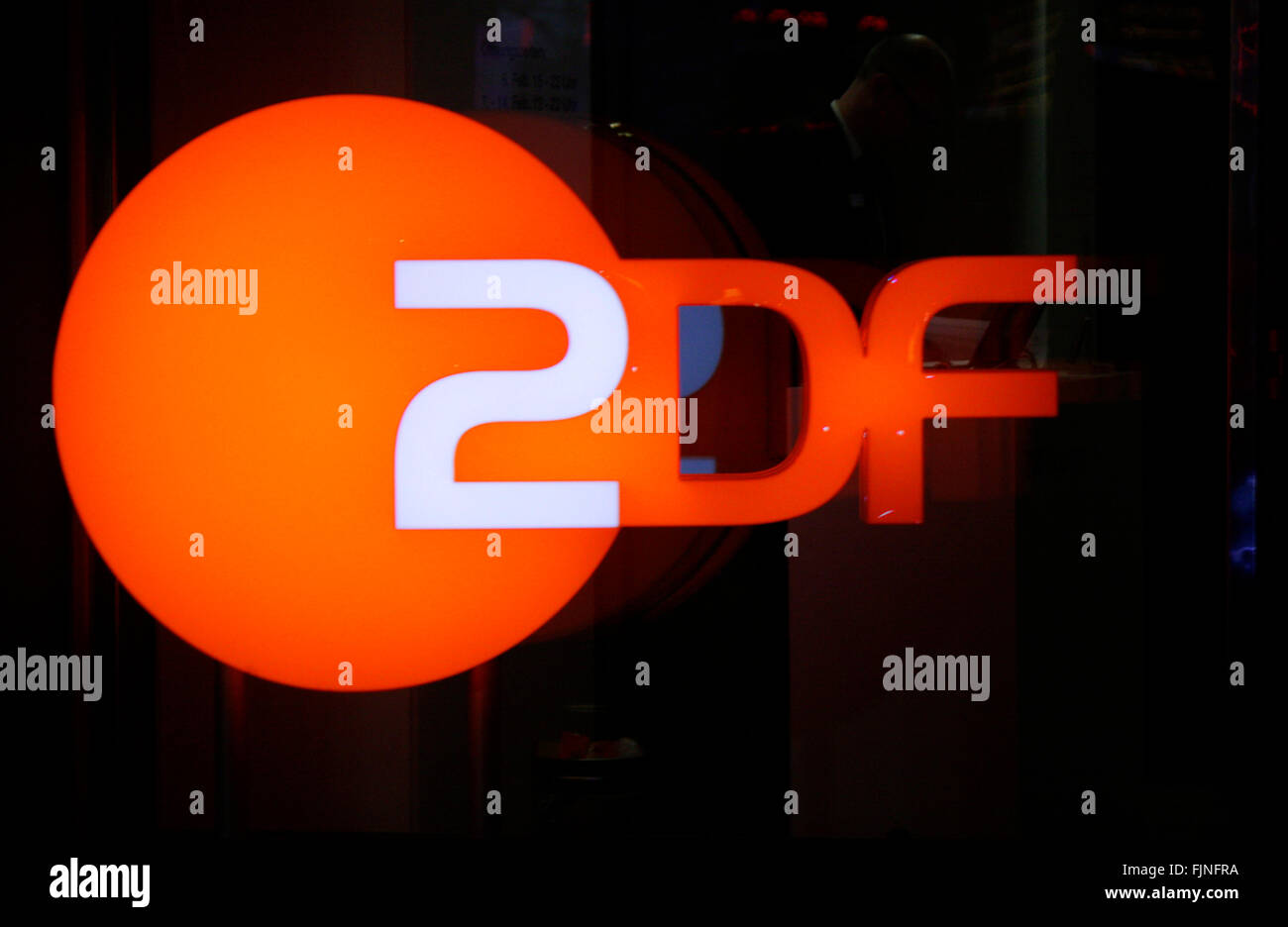 Markenname : 'ZDF", Berlin. Banque D'Images
