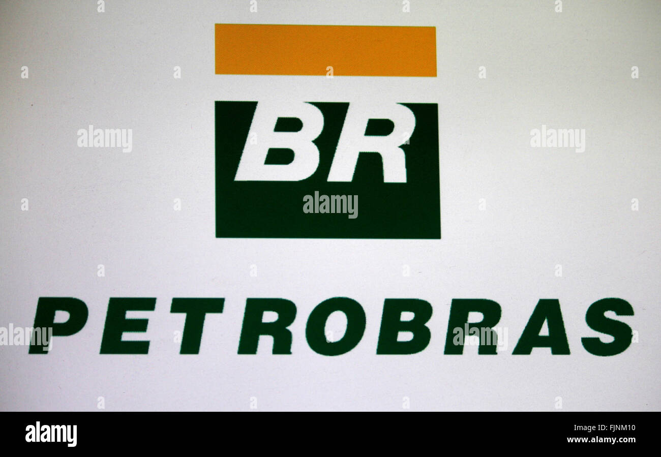 Markenname : 'Petrobras", Berlin. Banque D'Images