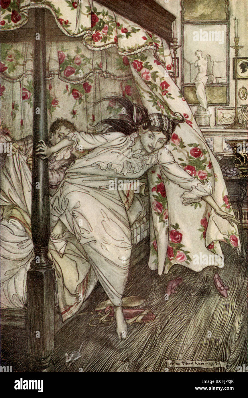Venus Et Le Chat Les Fables D Esope Edition 1933 Illustre Par Arthur Rackham 1867 1939 Photo Stock Alamy