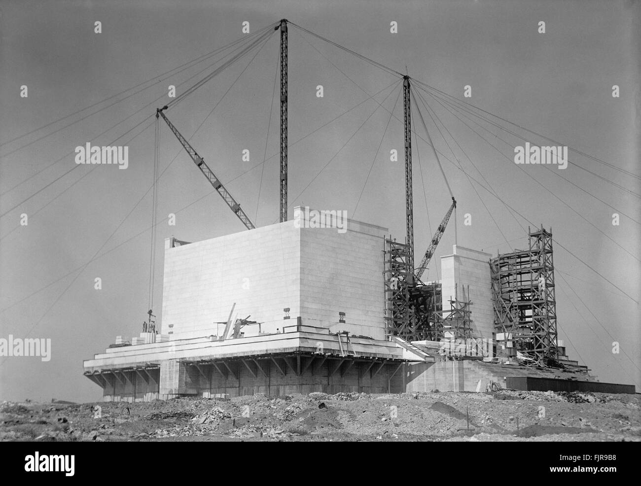 Lincoln Memorial en construction, Washington DC, USA, vers 1915 Banque D'Images