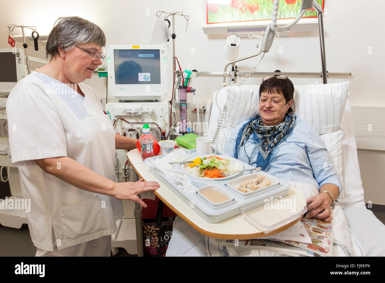 La dialyse dans un hôpital Banque D'Images