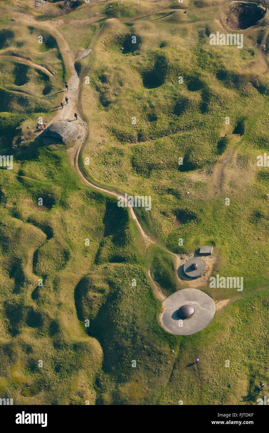 Meuse (55), Verdun, champs de batailles de la 1ere Guerre mondiale, Douaumont, fort (vue aerienne) // France, Meuse (55), Verd Banque D'Images