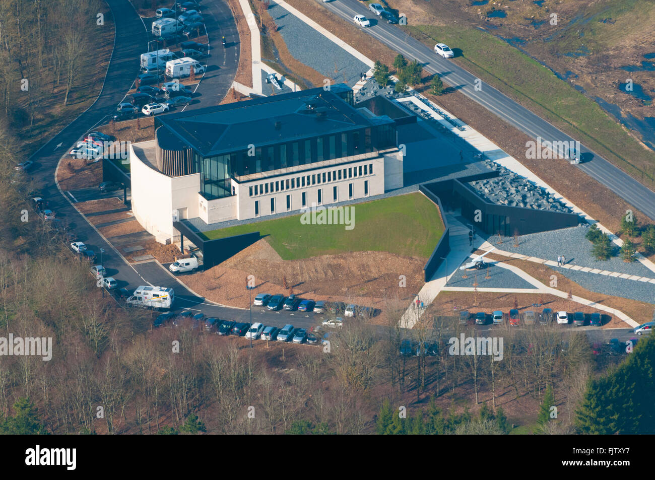 Meuse (55), Fleury devant Douaumont, Mémorial de Verdun (vue aerienne) // France, Meuse (55), Fleury devant Douaumont, Memoria Banque D'Images