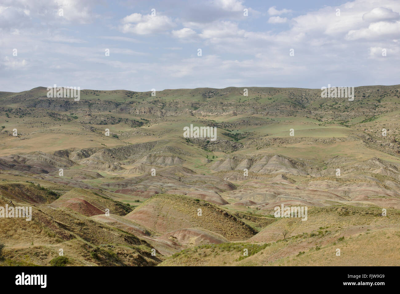 David Gareja steppe près de monastère, Géorgie Banque D'Images