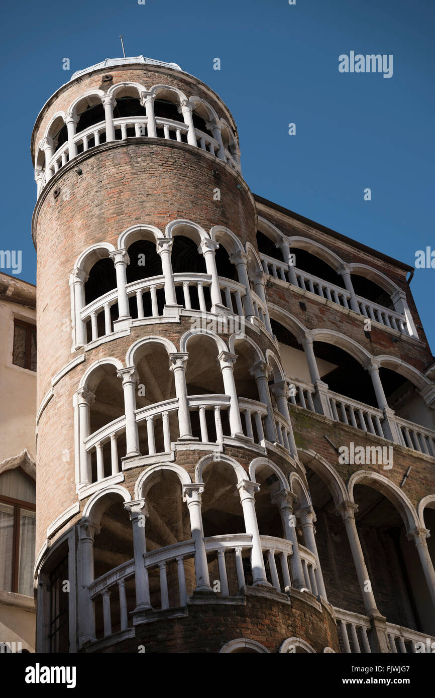 Scala Contarini del Bovolo en colimaçon à Venise, Italie, Banque D'Images