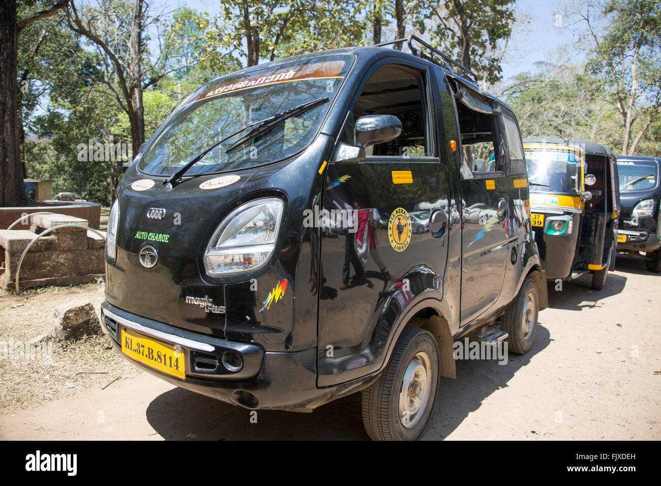 Kerala Inde Taxi Iris Tata Banque D'Images