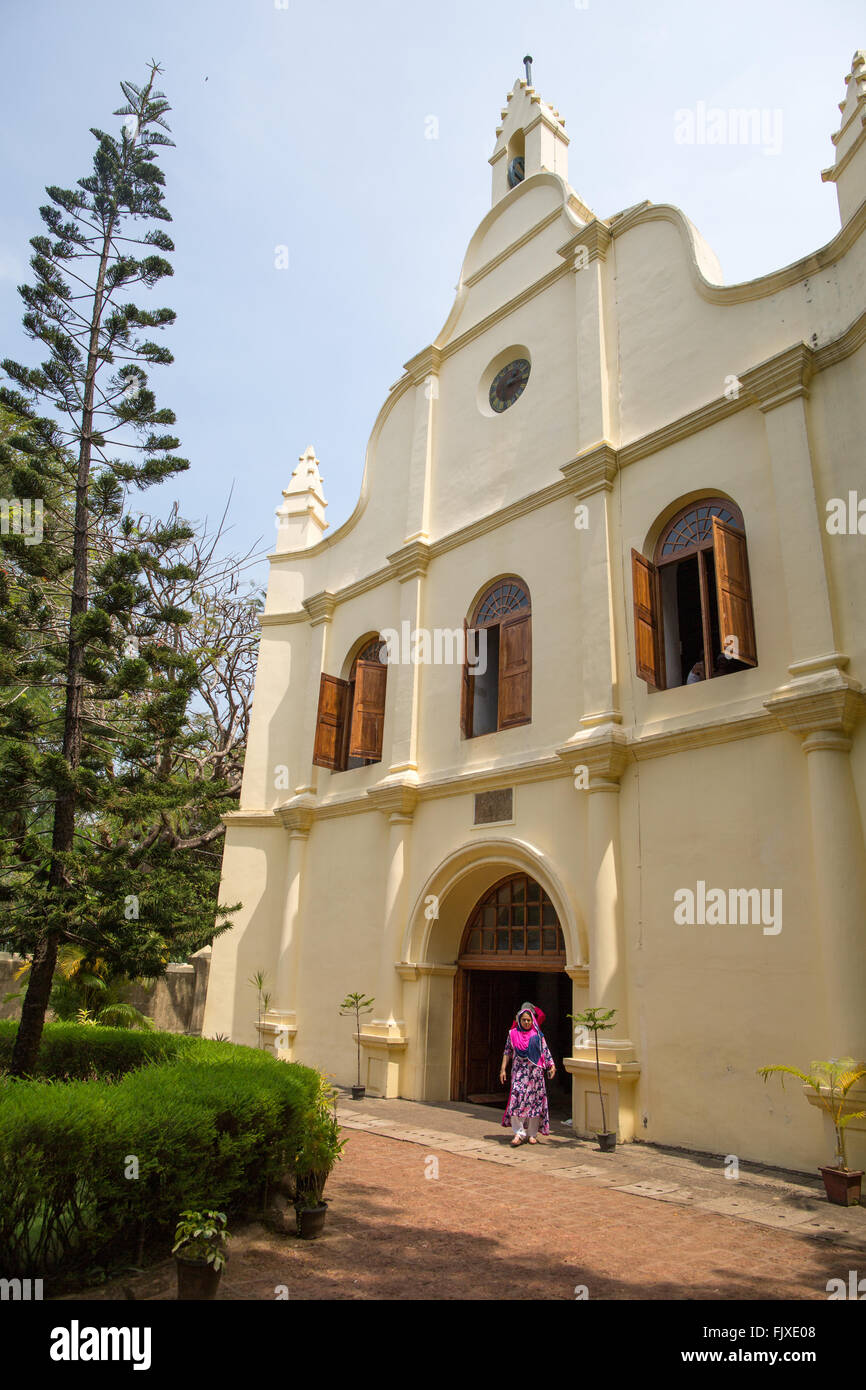 Église Saint François Kochi Kerala Inde Banque D'Images