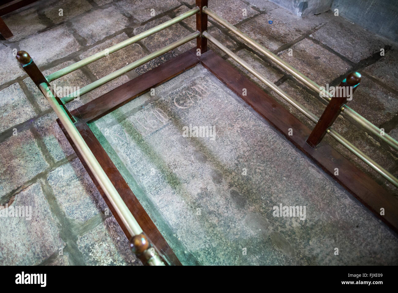 Tombeau de Vasco Da Gama à Saint Francis Church Kochi Kerala Inde Banque D'Images