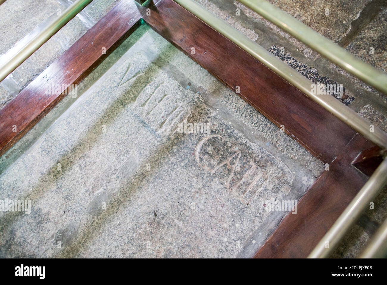 Tombeau de Vasco Da Gama à Saint Francis Church Kochi Kerala Inde Banque D'Images