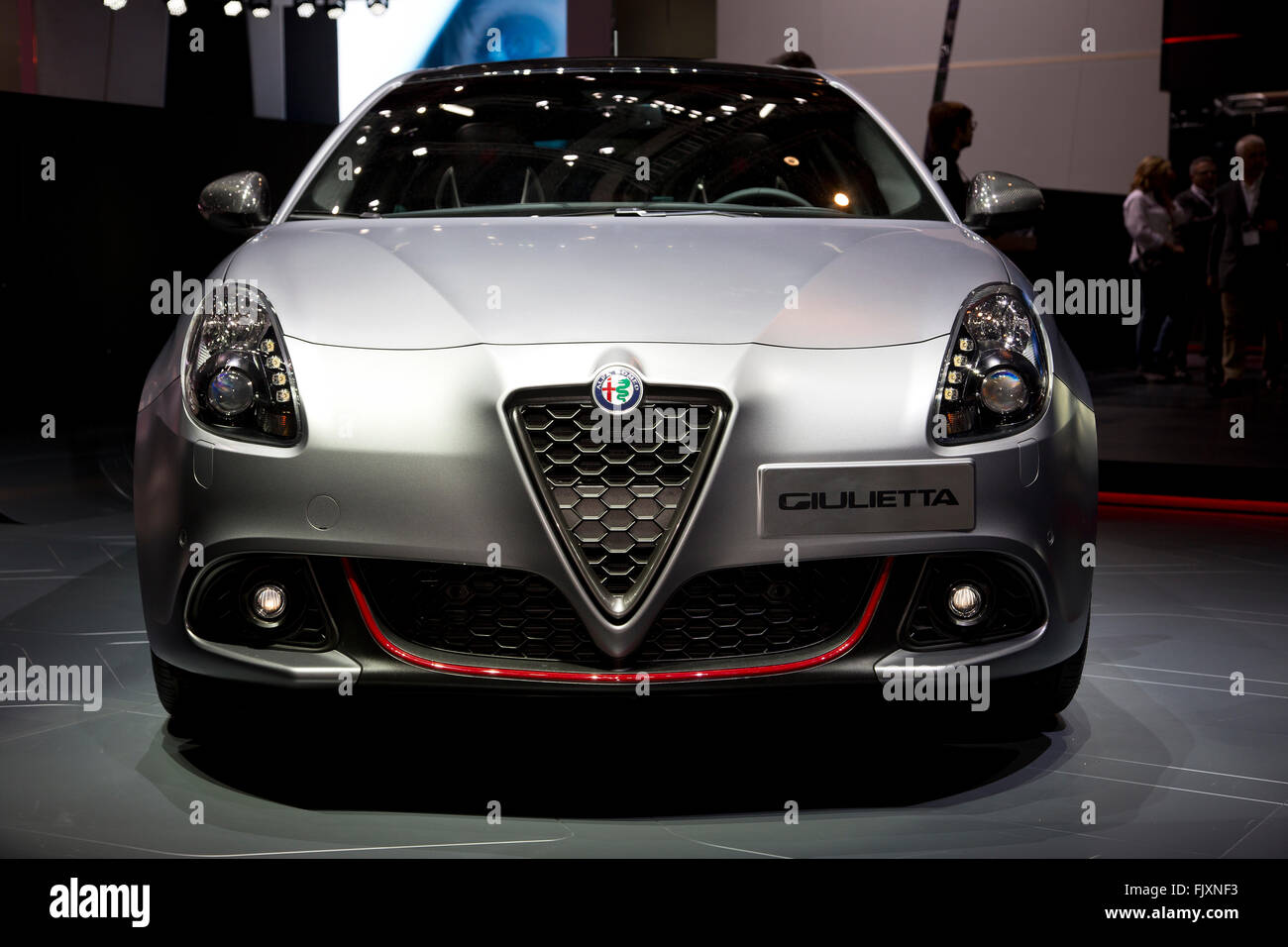 Alfa Romeo Giulietta voiture berline au Salon de Genève 2016 Banque D'Images