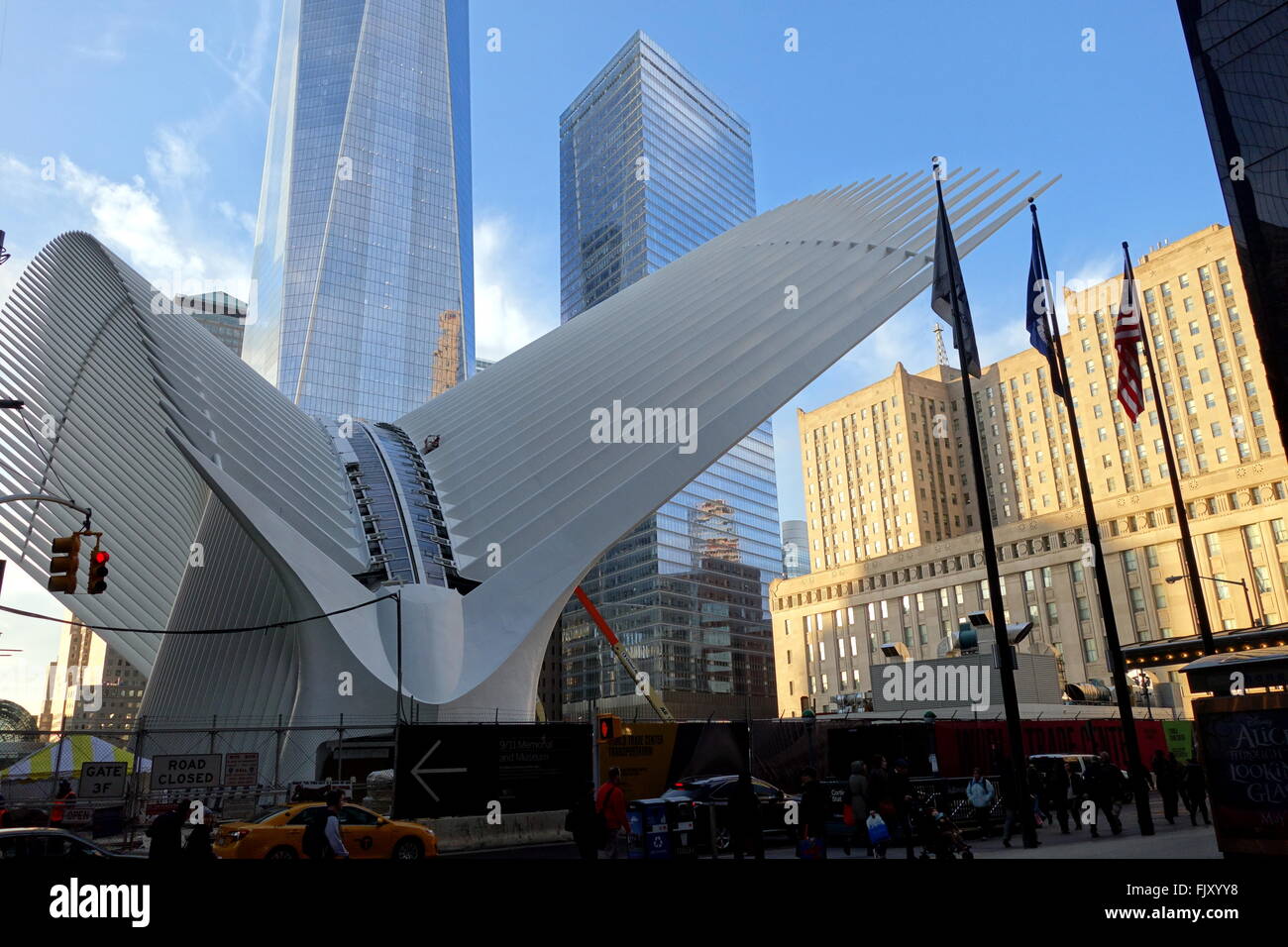 World Trade Center et Oculus Freedom Tower, New York City, NY, USA Banque D'Images