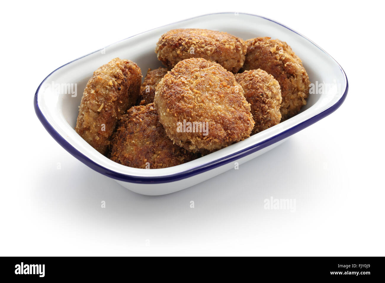 Fasirt (fried meatball), cuisine hongroise Banque D'Images