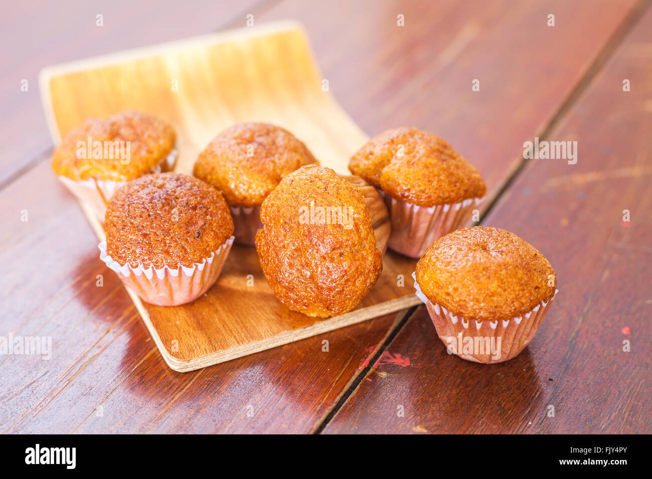 Gâteau à la banane fait maison Banque D'Images