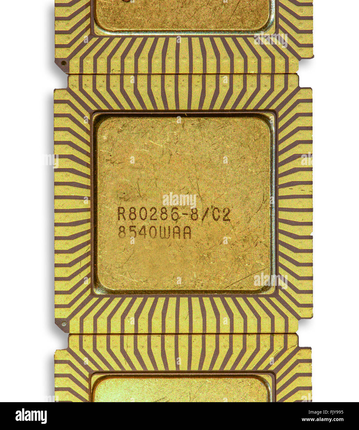 A l'arrière-plan de CPU 80286 céramique Vintage Banque D'Images