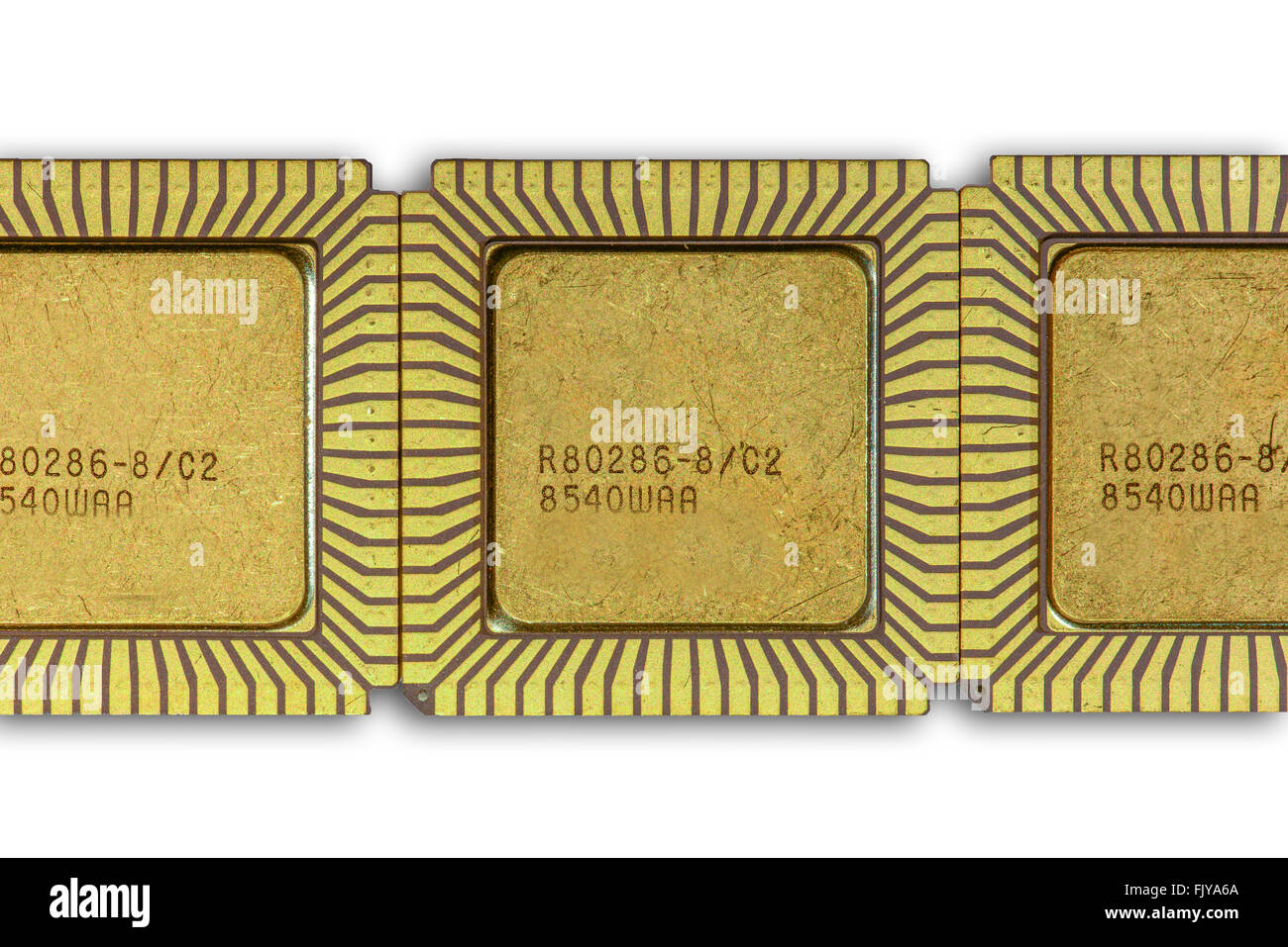 A l'arrière-plan de CPU 80286 céramique Vintage Banque D'Images